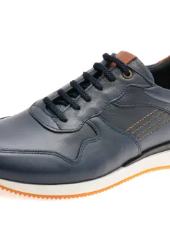 Pantofi sport BITE THE BULLET bleumarin, 231107, din piele naturala imagine