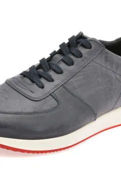 Pantofi sport BITE THE BULLET bleumarin, 2606L, din piele naturala imagine