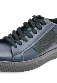 Pantofi sport BITE THE BULLET bleumarin, 3122, din piele naturala imagine