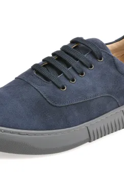 Pantofi sport BITE THE BULLET bleumarin, 8135L, din piele intoarsa imagine