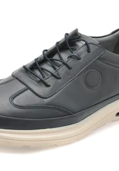 Pantofi sport BITE THE BULLET bleumarin, FV310, din piele naturala imagine