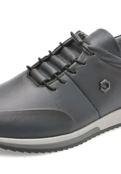 Pantofi sport BITE THE BULLET bleumarin, NR244, din piele naturala imagine