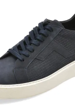 Pantofi sport BITE THE BULLET bleumarin, WB002, din piele naturala imagine