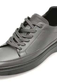 Pantofi sport BITE THE BULLET gri, HS091, din piele naturala imagine