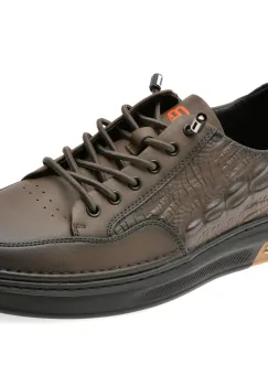 Pantofi sport BITE THE BULLET gri, T37110, din piele naturala imagine