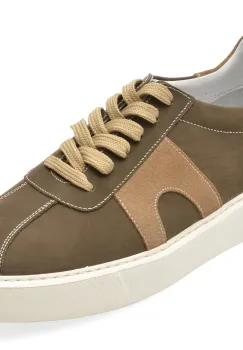 Pantofi sport BITE THE BULLET gri, WB003, din piele naturala imagine