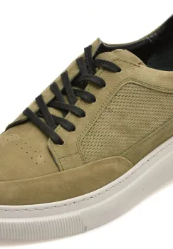 Pantofi sport BITE THE BULLET kaki, BS4253, din nabuc imagine