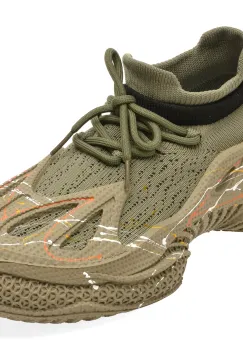 Pantofi sport BITE THE BULLET kaki, M1516, din material textil imagine