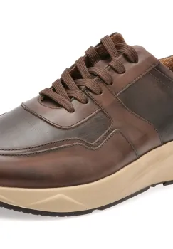 Pantofi sport BITE THE BULLET maro, 8129, din piele naturala imagine