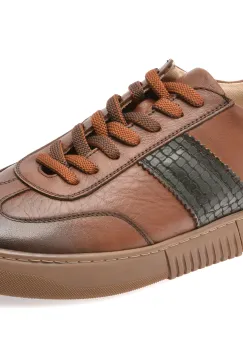 Pantofi sport BITE THE BULLET maro, 8625, din piele naturala imagine