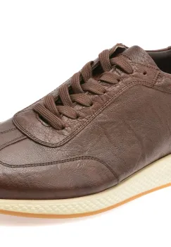 Pantofi sport BITE THE BULLET maro, 9111, din piele naturala imagine