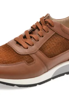 Pantofi sport BITE THE BULLET maro, 9142, din piele naturala imagine