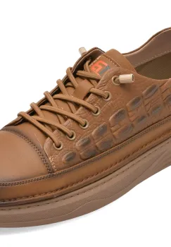 Pantofi sport BITE THE BULLET maro, A76021, din piele naturala imagine