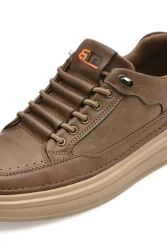 Pantofi sport BITE THE BULLET maro, JR006, din piele naturala imagine