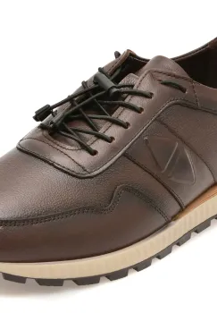 Pantofi sport BITE THE BULLET maro, OY1105, din piele naturala imagine