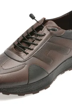 Pantofi sport BITE THE BULLET maro, OY2030, din piele naturala imagine