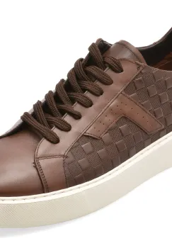 Pantofi sport BITE THE BULLET maro, WB001, din piele naturala imagine