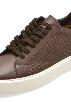 Pantofi sport BITE THE BULLET maro, WB008, din piele naturala imagine