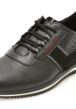 Pantofi sport BITE THE BULLET negri, 1399, din piele naturala imagine