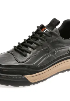 Pantofi sport BITE THE BULLET negri, 157, din piele naturala imagine