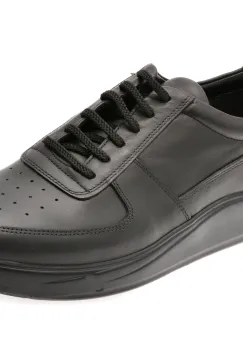 Pantofi sport BITE THE BULLET negri, 20552, din piele naturala imagine