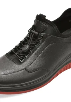 Pantofi sport BITE THE BULLET negri, 21103, din piele naturala imagine
