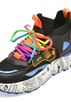 Pantofi sport BITE THE BULLET negri, 231681, din material textil imagine