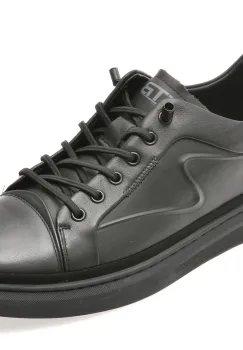 Pantofi sport BITE THE BULLET negri, 3628, din piele naturala imagine