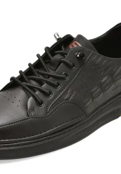 Pantofi sport BITE THE BULLET negri, 37110, din piele naturala imagine