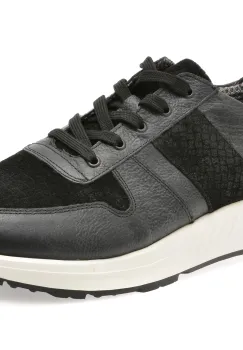 Pantofi sport BITE THE BULLET negri, 635, din piele naturala imagine