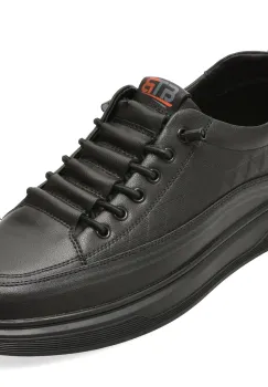 Pantofi sport BITE THE BULLET negri, 68069, din piele naturala imagine