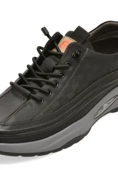 Pantofi sport BITE THE BULLET negri, 70915, din piele naturala imagine