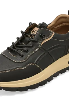 Pantofi sport BITE THE BULLET negri, 70918, din piele naturala imagine