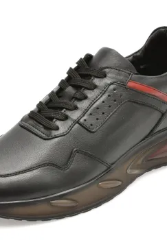 Pantofi sport BITE THE BULLET negri, 7715, din piele naturala imagine