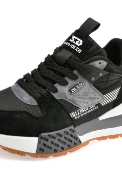 Pantofi sport BITE THE BULLET negri, 8011, din material textil imagine