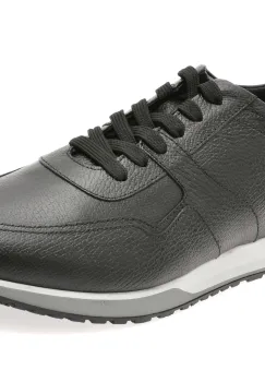 Pantofi sport BITE THE BULLET negri, 8129L, din piele naturala imagine