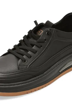 Pantofi sport BITE THE BULLET negri, 86050, din piele naturala imagine