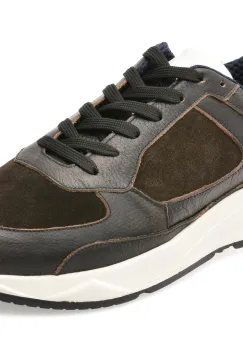Pantofi sport BITE THE BULLET negri, 8622, din piele naturala imagine