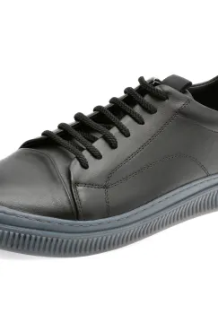 Pantofi sport BITE THE BULLET negri, AST1, din piele naturala imagine