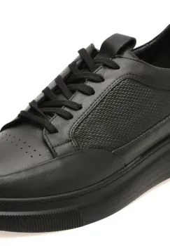 Pantofi sport BITE THE BULLET negri, BS4253, din piele naturala imagine