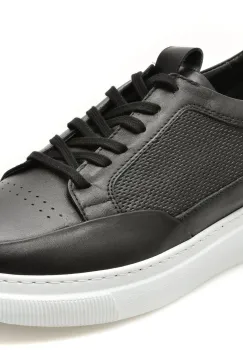 Pantofi sport BITE THE BULLET negri, BS4253, din piele naturala imagine