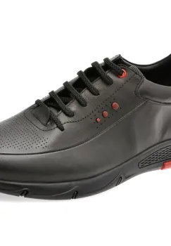 Pantofi sport BITE THE BULLET negri, CASP12, din piele naturala imagine