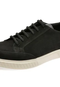 Pantofi sport BITE THE BULLET negri, EF426, din nabuc imagine