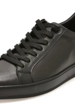 Pantofi sport BITE THE BULLET negri, HRZ09, din piele naturala imagine