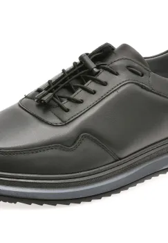 Pantofi sport BITE THE BULLET negri, OY5060B, din piele naturala imagine