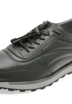 Pantofi sport BITE THE BULLET negri, OY5080, din piele naturala imagine