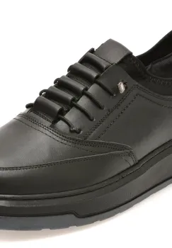 Pantofi sport BITE THE BULLET negri, RZ2026, din piele naturala imagine