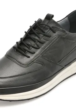 Pantofi sport BITE THE BULLET negri, SY330, din piele naturala imagine