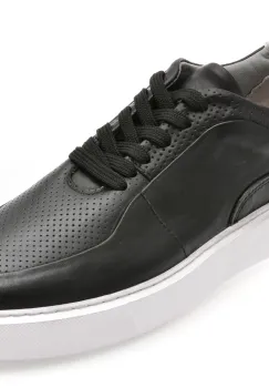 Pantofi sport BITE THE BULLET negri, TNC2, din piele naturala imagine