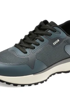 Pantofi sport BOSS albastri, 3195, din material textil imagine